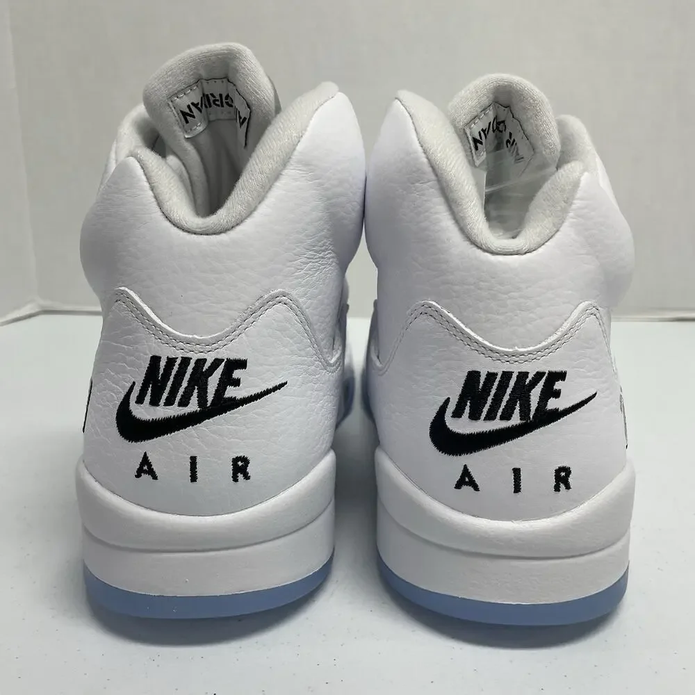 Air Jordan 5 Retro White Metallic 2026 HQ7978 103 Size 12 All White Party Shoe